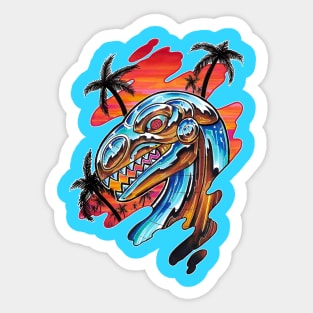 Chrome Dino Sticker